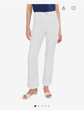 Liverpool LA Women's White Straight-Leg Jeans